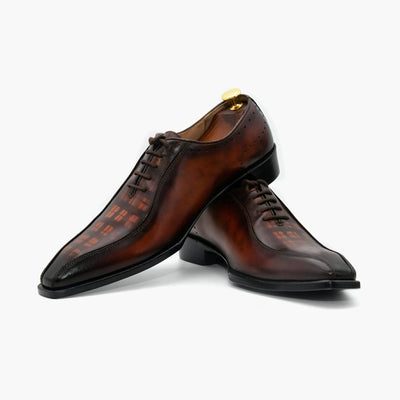 Men's Chiseled Toe Oxford Leather Shoes