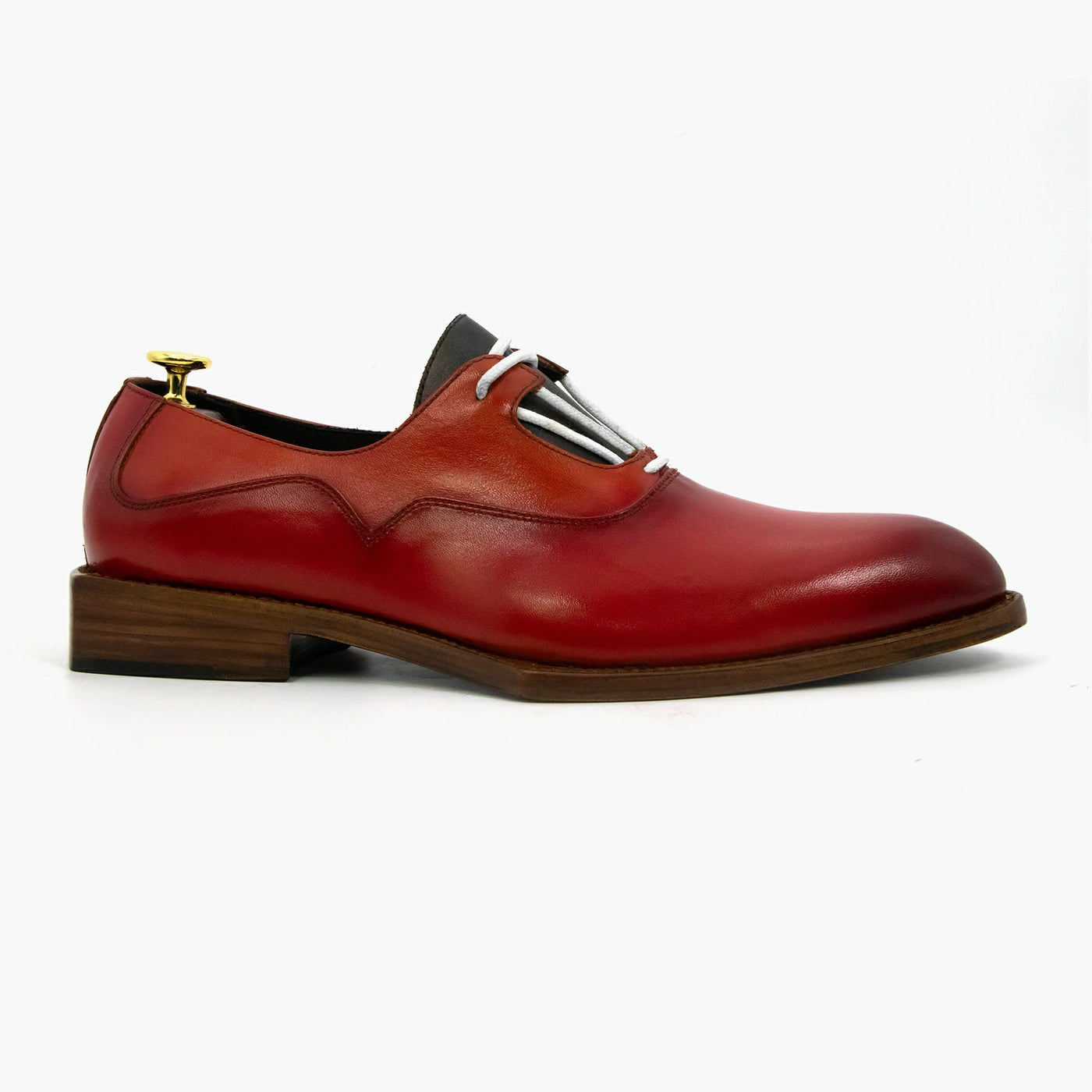 Low Heel Round Toe Classic Oxford Leather Shoes