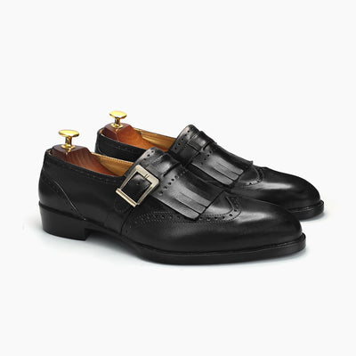 Crown Black Moccasin