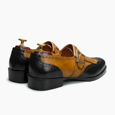 Crown Black-Caramel Moccasin