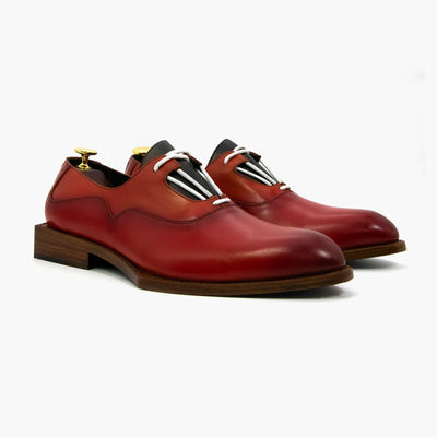 Low Heel Round Toe Classic Oxford Leather Shoes