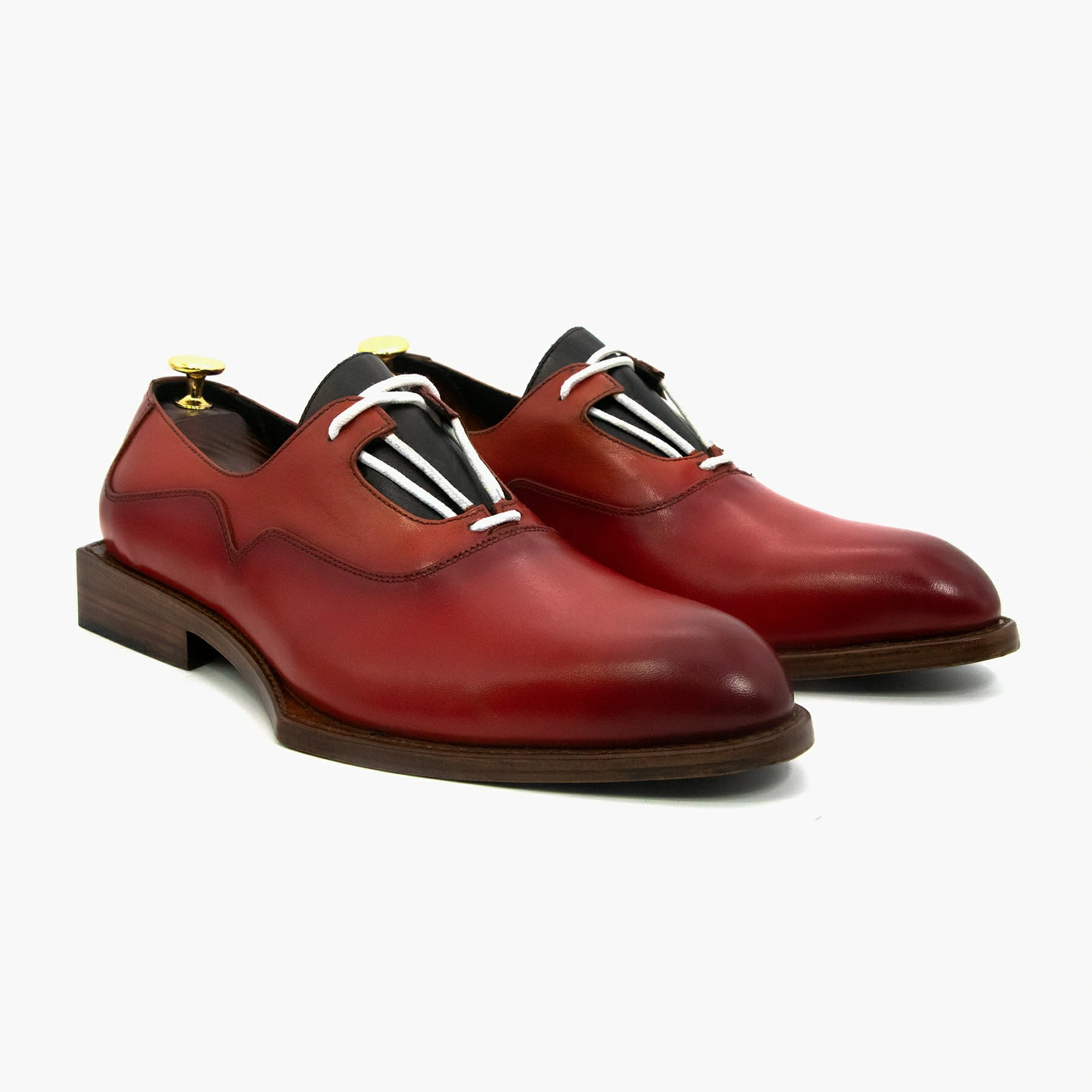 Low Heel Round Toe Classic Oxford Leather Shoes