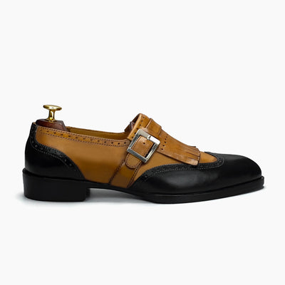 Crown Black-Caramel Moccasin