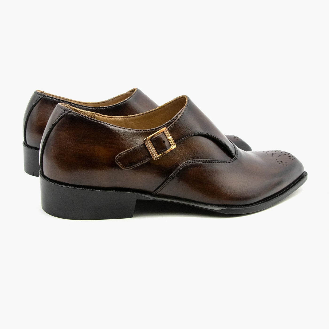 Single Strap Monk Leather Shoes