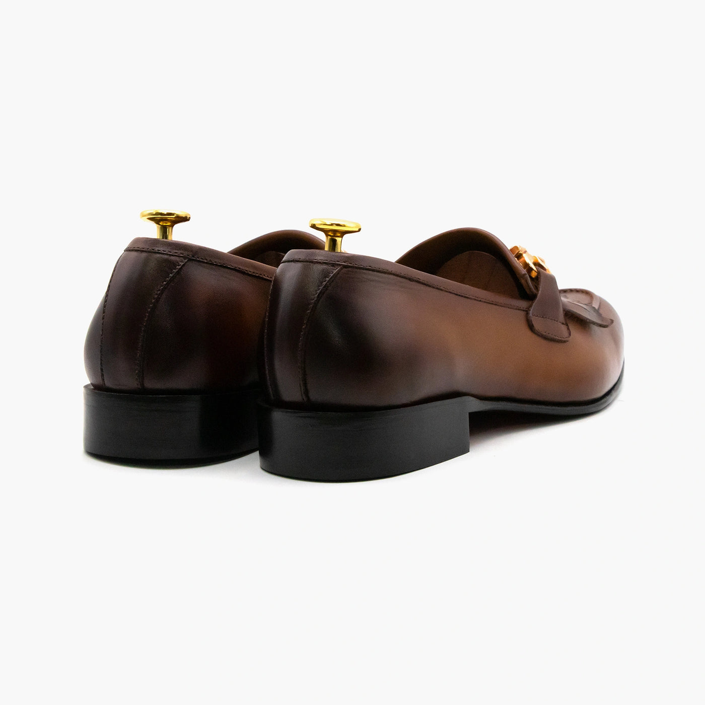 Brown Saga Moccasin Leather Shoes