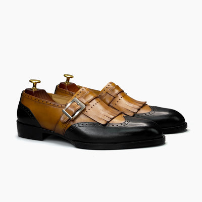 Crown Black-Caramel Moccasin