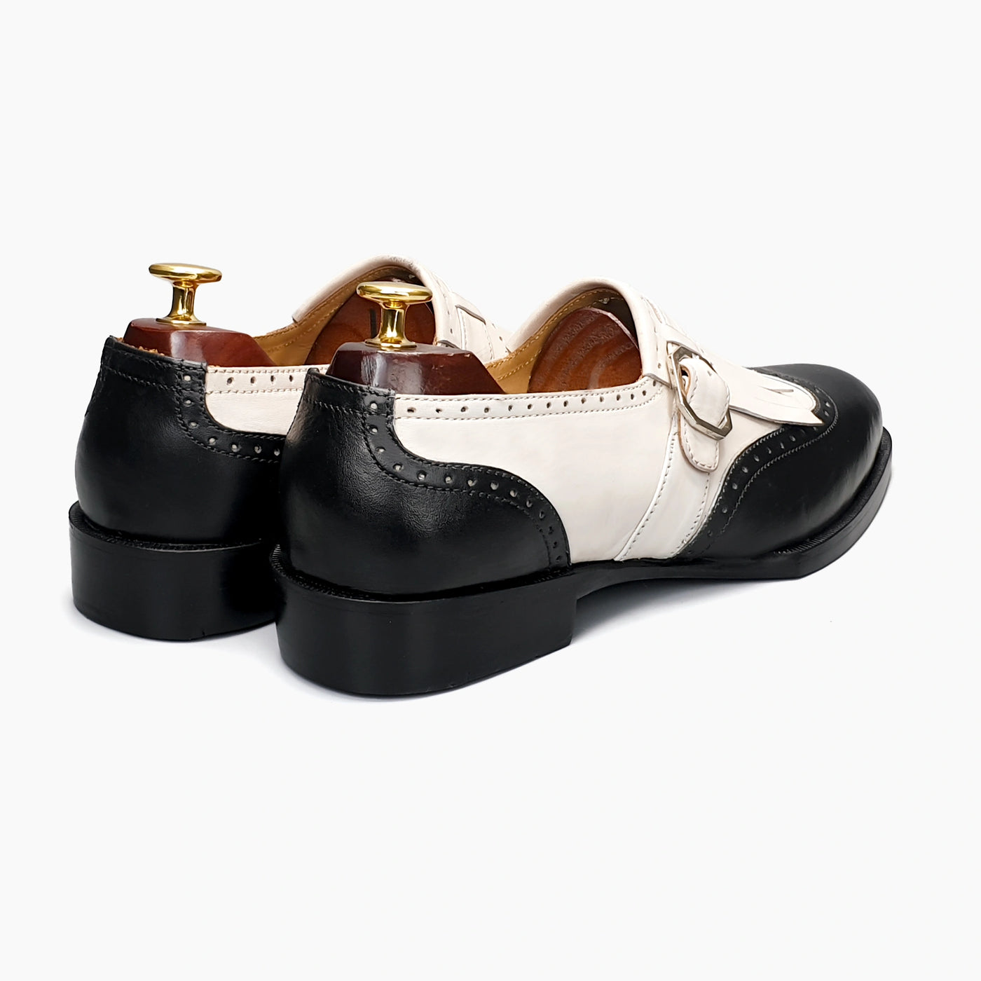 Crown Black-White Moccasin