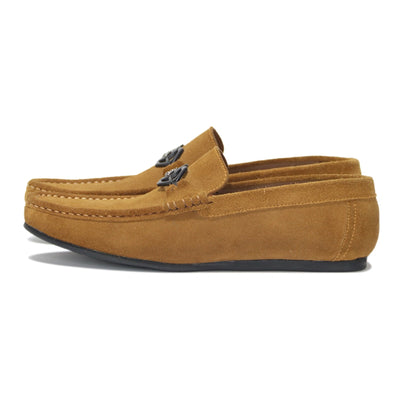 Brown Suede Driver Loafer