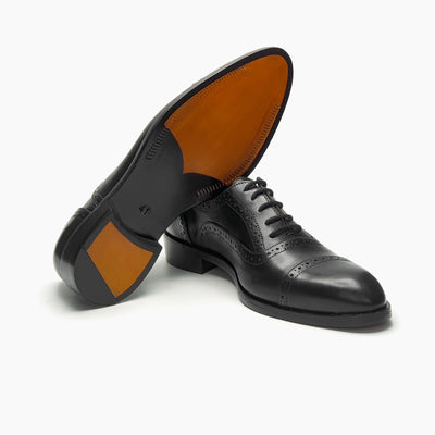 Round Toe Black Oxford