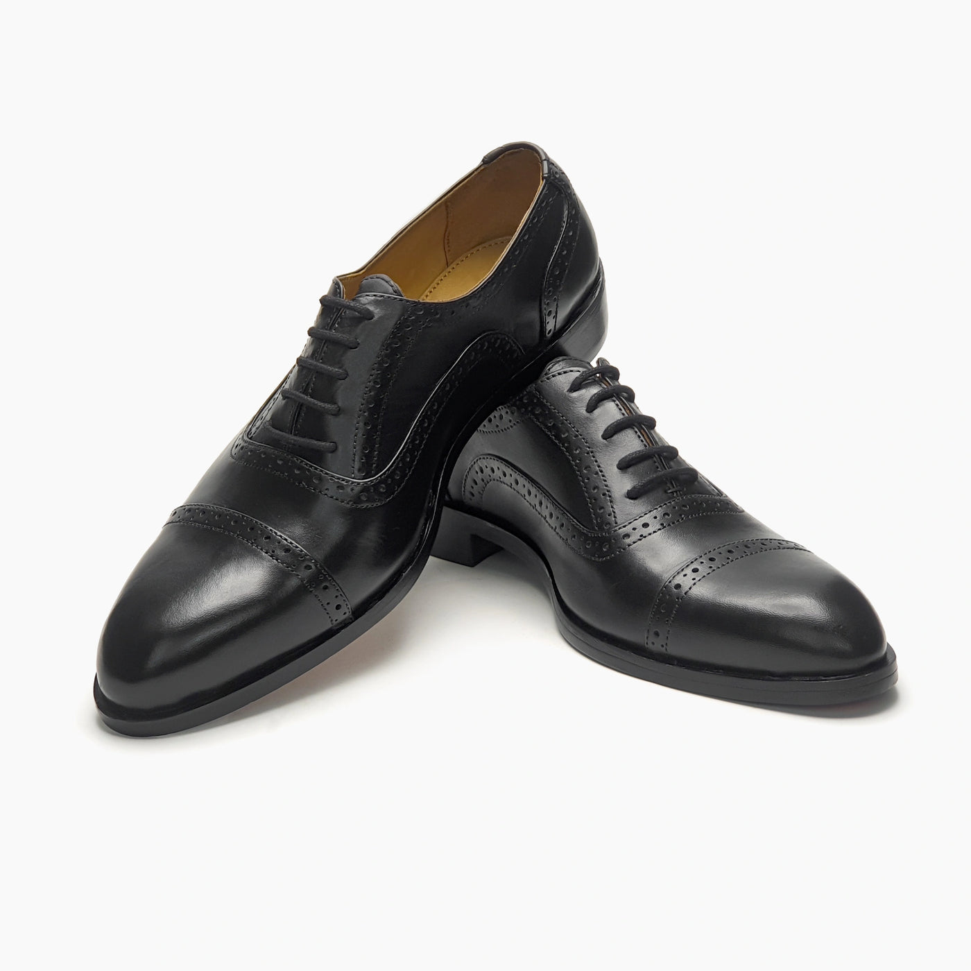 Round Toe Black Oxford