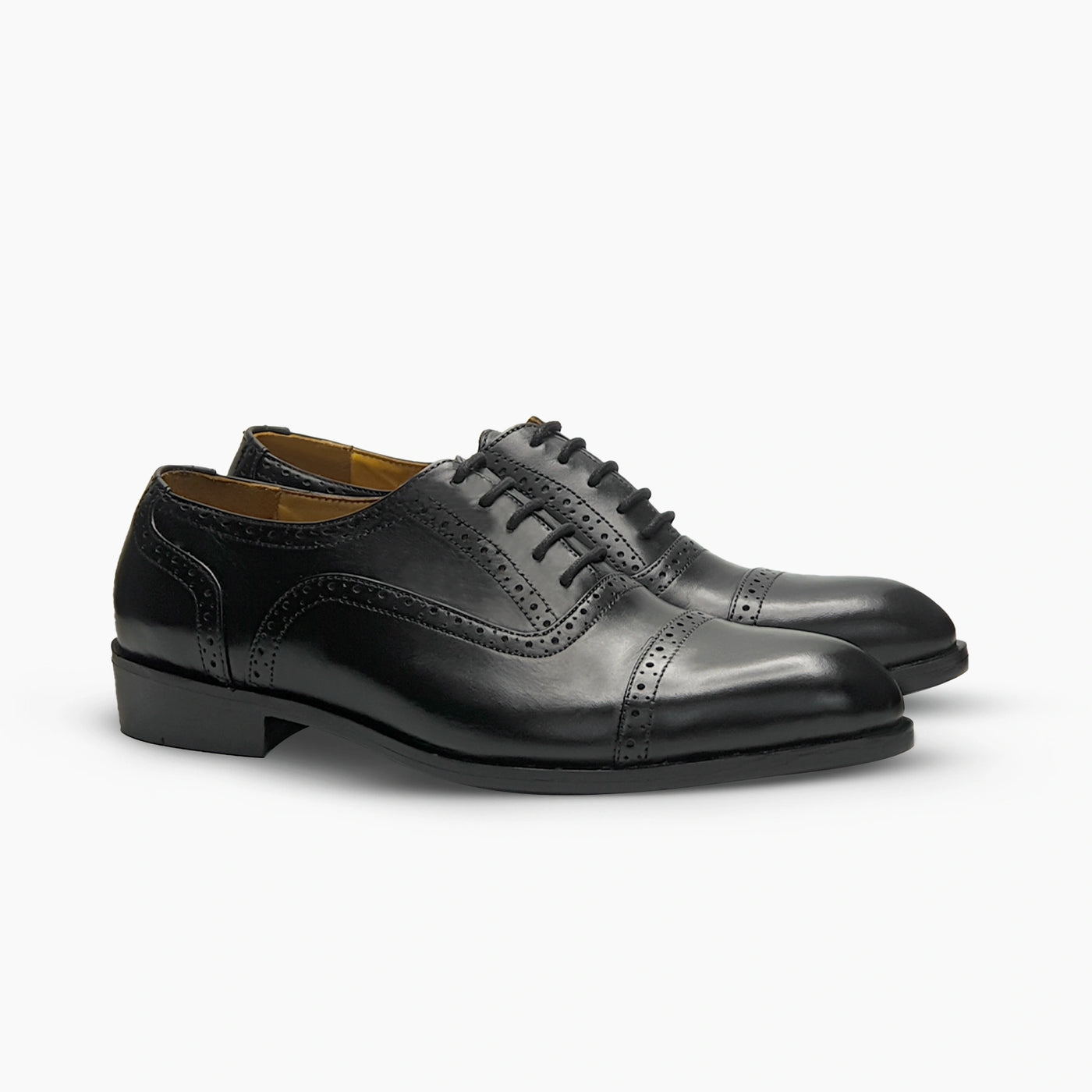 Round Toe Black Oxford