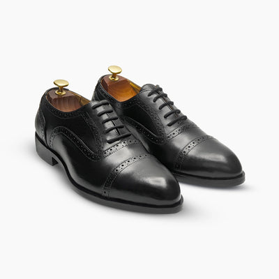 Round Toe Black Oxford