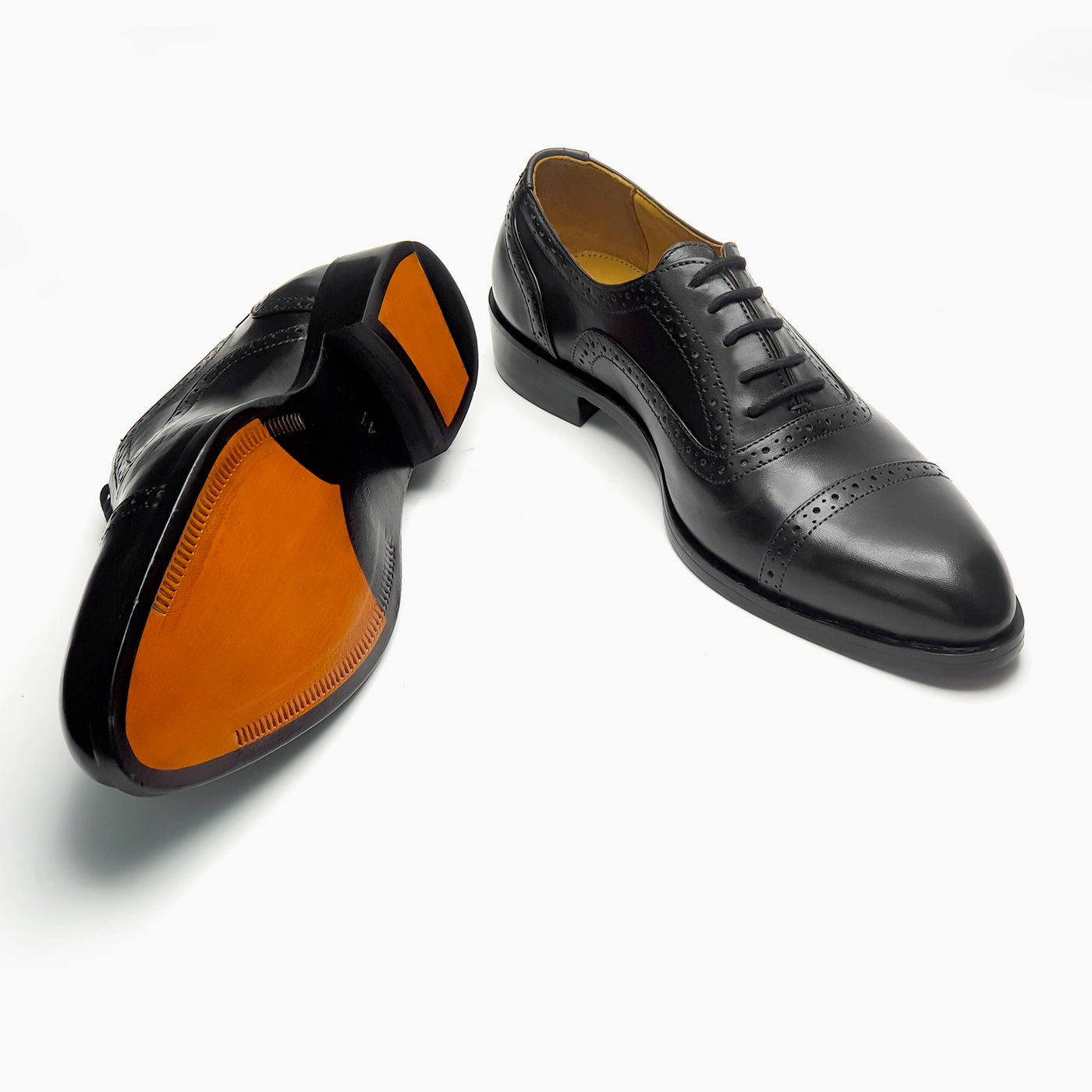 Round Toe Black Oxford