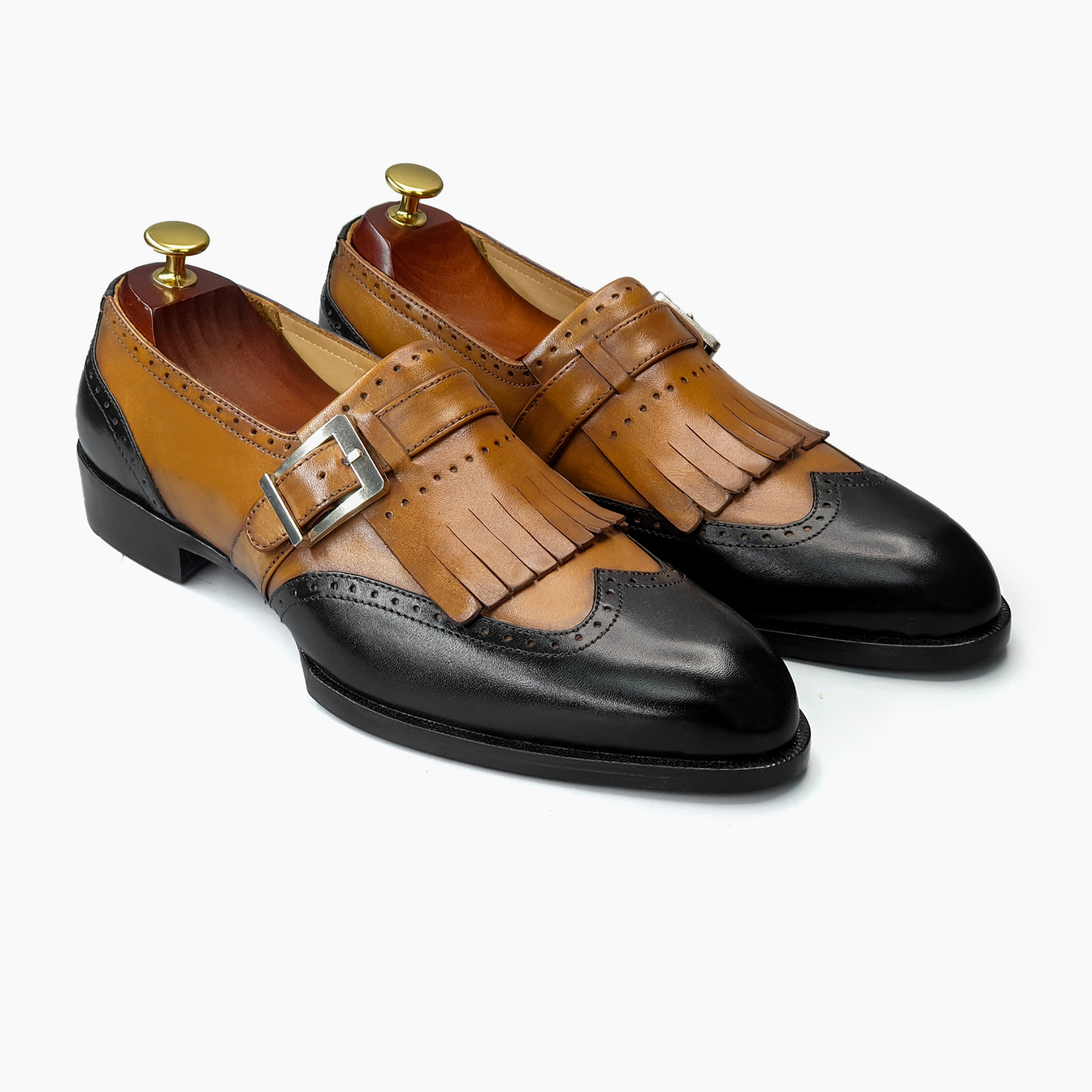 Crown Black-Caramel Moccasin